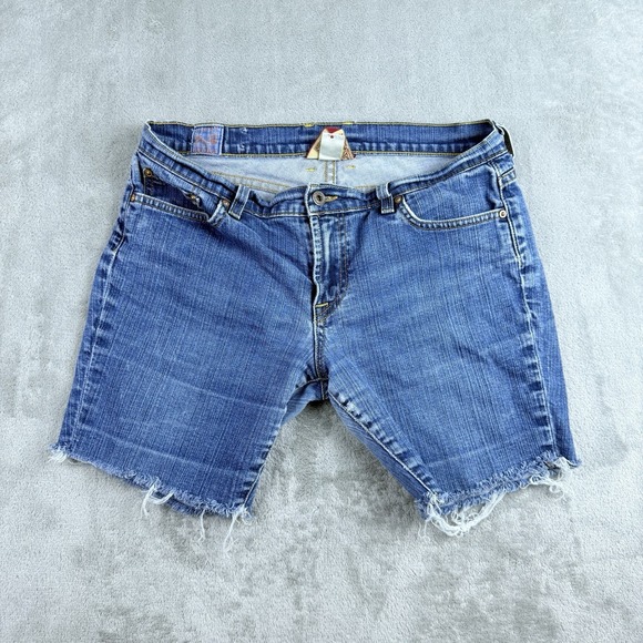 Lucky Brand Pants - Lucky Brand Jeans Shorts 12/31 Blue Denim Sundown Skinny Bermuda 90s Y2K USA